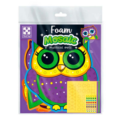 Набір для творчості Vladi Toys «Містичні сови» зі мякою мозаїкою та страза VT4511-22