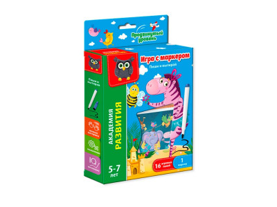 Гра Vladi Toys Пиши та витирай Зебра. Розвинений рівень розвиваюча VT5010-02