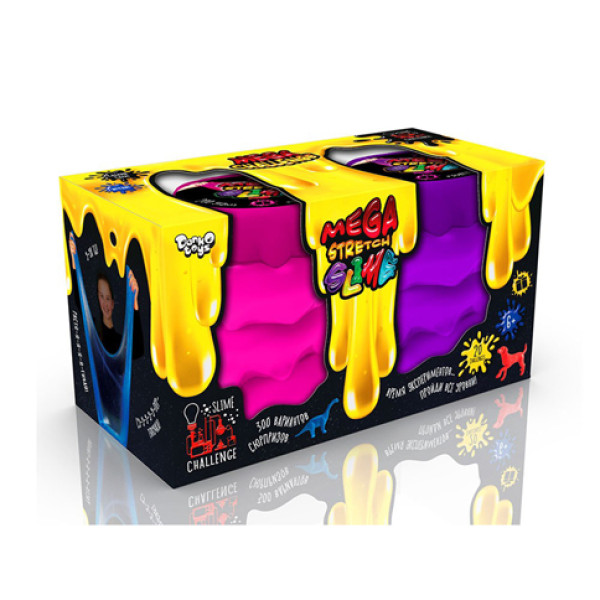 Вязка маса Слайм Danko Toys Mega Stretch Slime 550 г SLM-11-01U02U