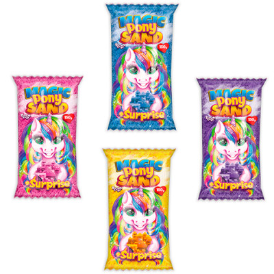 Кінетичний пісок "Magic Pony Sand" 150 г MPS-01-01,02,03,04