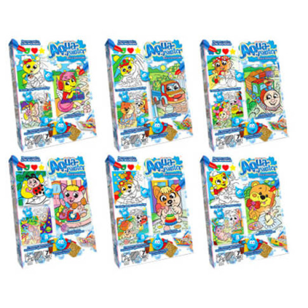 Набір для творчості Danko Toys "AQUA PAINTER" розвиваючий AQP-01-01U02U03U...09U
