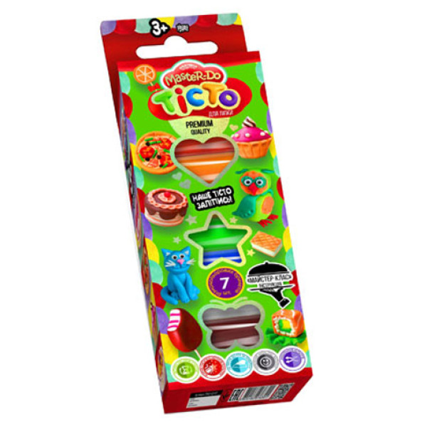 Тісто для ліпки Danko Toys "Master Do" 7 кольорів TMD-02-06 Тісто для ліпки Danko Toys "Master Do" 7 кольорів TMD-02-06