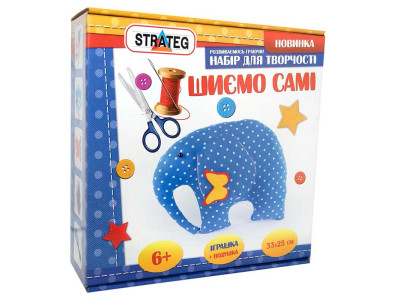 Набір для творчості шиємо самі "Слоник" (укр.) у коро-ці 35-35-115см іп-03