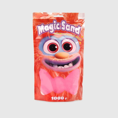 Magic sand в пакеті 39404-8 рожевий, 1 кг 39404-8