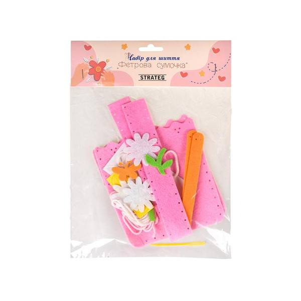 Набір для шиття Strateg Фетрова сумочка: Квіткова 31032