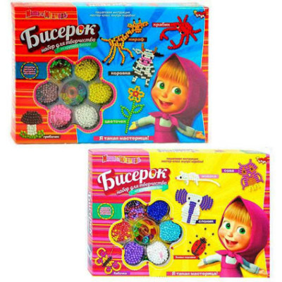 Набір бісеру Роби з Машею №2 DankoToys 4068