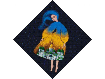 Набір з алмазною мозаїкою "Берегиня Софіївська @mosyakart" 40х40см AMO7240