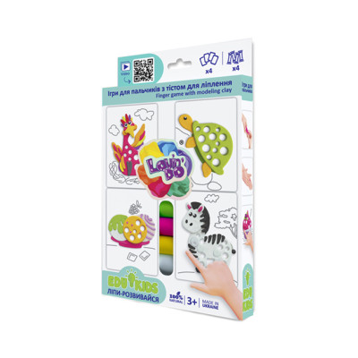 Набір тіста для ліплення TM Lovin'Do Edu kids Ігри для пальчиків 6 41047 Набір тіста для ліплення TM Lovin'Do Edu kids Ігри для пальчиків 6 41047