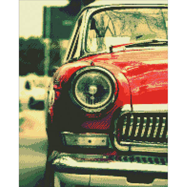 Набір з алмазною мозаїкою "Ретро авто" 40х50 см АМ 6018