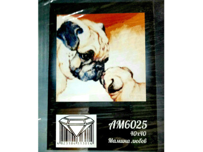 Набір з алмазною мозаїкою "Мамина любов" 40х40 см АМ 6025