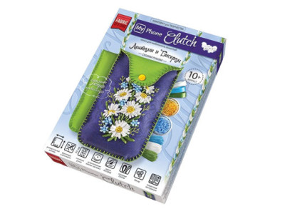 Вишивка стрічками My Phone Clutch Ромашки DankoToys 5581 05