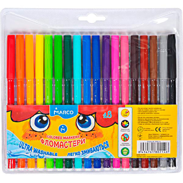 Фломастери 18 кольорів "1690" MARCO 97791 Фломастери 18 кольорів "1690" MARCO 97791