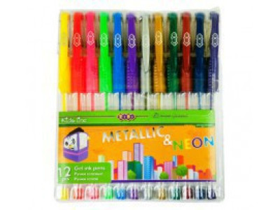 Набір гелевих ручок "NEON&METALLIC" (12 штук) ZB.2205-99 Набір гелевих ручок "NEON&METALLIC" (12 штук) ZB.2205-99