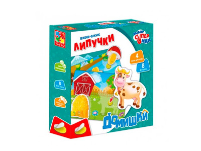 Вжик-вжик Липучки Vladi Toys"Домівки" розвиваючі VT1302-24