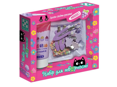 Набір для творчості Vladi Toys "Клей з кабашонами. Заколки фіолетові" VT4600-01 Набір для творчості Vladi Toys "Клей з кабашонами. Заколки фіолетові" VT4600-01