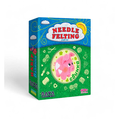 Набір дитячої творчості Умняшка "Валяння Свинка" ВАЛ-007 Набір дитячої творчості Умняшка "Валяння Свинка" ВАЛ-007