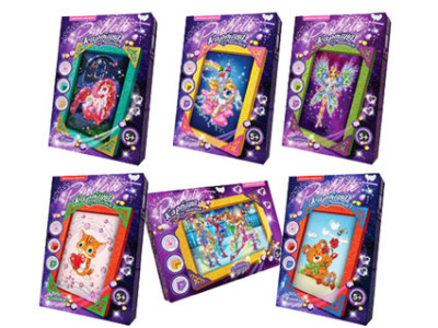 Комплект креативної творчості "Картина з ПАЙЄТОК" економ DankoToys 5741