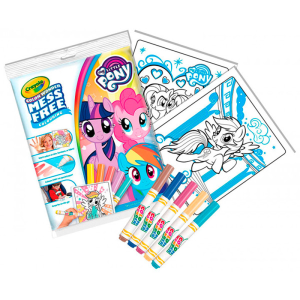 Книга-розмальовка Crayola Color Wonder My Little Pony з фломастерами 75-2398 Книга-розмальовка Crayola Color Wonder My Little Pony з фломастерами 75-2398