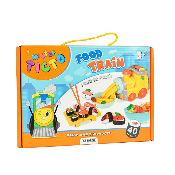 Набір для творчості Містер тісто Food Train Strateg укр. 41027 Набір для творчості Містер тісто Food Train Strateg укр. 41027