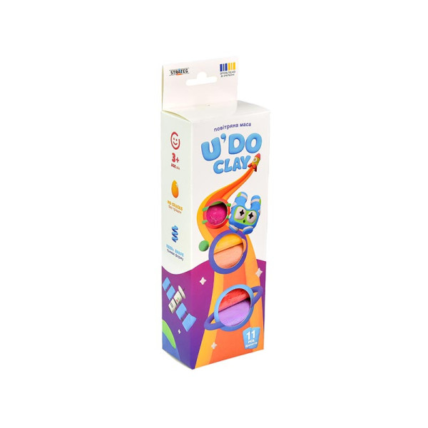 Набір для творчості Stateg "UDO Clay 11 шт брикет 10 г 30842