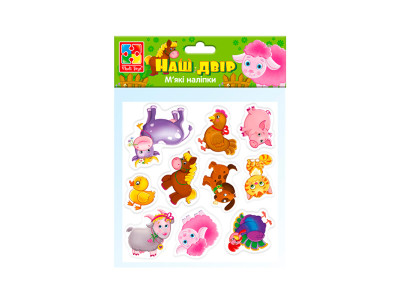 Набір для творчості "Мякі наліпки. Наш двір" VT4210-11 (укр) VT4210-11