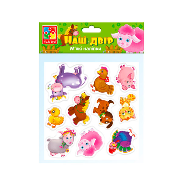 Набір для творчості "Мякі наліпки. Наш двір" VT4210-11 (укр) VT4210-11