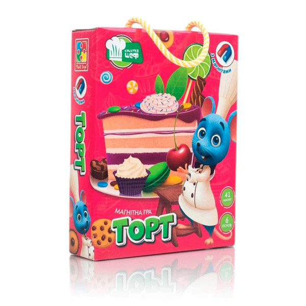 Игра магнитная Vladi Toys "Торт" фомова VT3004-01
