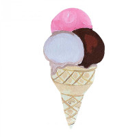 Набір дитячої творчості Умняшка Розпис по дереву "Магніти-солодощі" РД-008