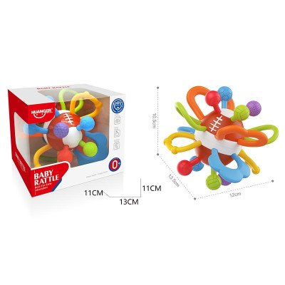 Розвиваюча іграшка М'яч тактильний для малюків HE0199 Розвиваюча іграшка М'яч тактильний для малюків HE0199