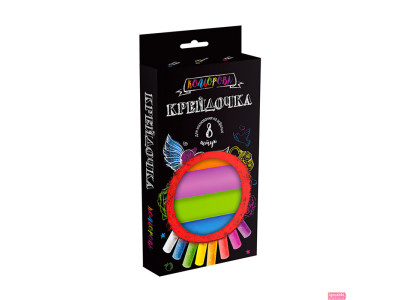 Крейда DankoToys кольорова серії Крейдочка великі 8 кольорів КRD-02-02U