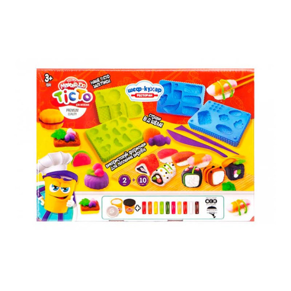 Тісто для ліплення Danko Toys Master Do "Шеф-кухар.Ресторан" TMD-17-01U02U Тісто для ліплення Danko Toys Master Do "Шеф-кухар.Ресторан" TMD-17-01U02U