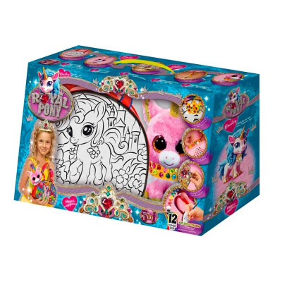 Сумка-розмальовка Danko toys Royal Pony з фарбами RP-01-08U Сумка-розмальовка Danko toys Royal Pony з фарбами RP-01-08U