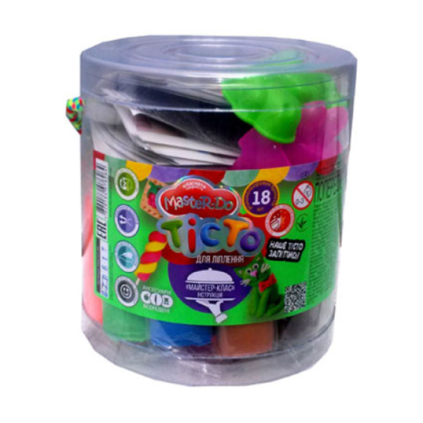 Тісто для ліплення Danko Toys Master Do 18 кольорів у наборі TMD-01-05 Тісто для ліплення Danko Toys Master Do 18 кольорів у наборі TMD-01-05
