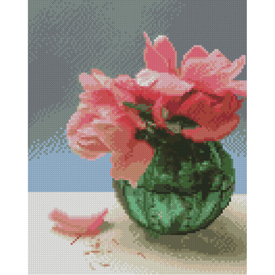 Алмазна картина Чайна троянда Strateg 30х40 см HX489