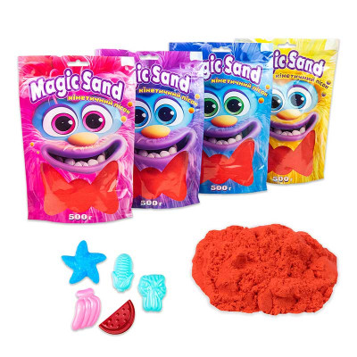 Magic sand в пакеті червоний, 0,500 кг 39403-6