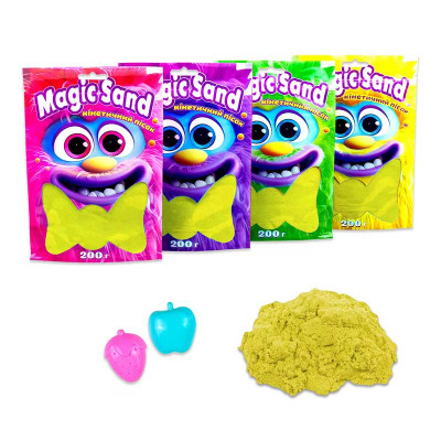 Magic sand в пакеті жовтий, 0,200 кг 39401-5