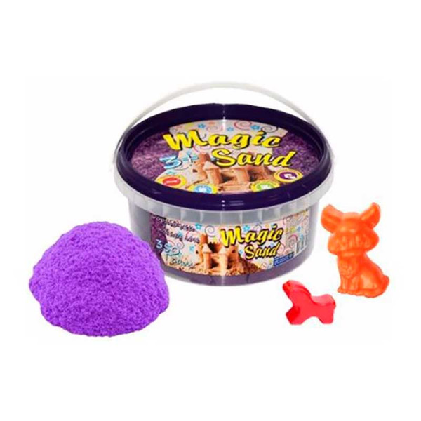 Magic sand бузкового кольору у відрі 0350 кг 370-4
