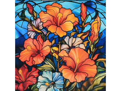 Алмазна картина Strateg Квітковий калейдоскоп 30х30 см DEEX16296 Алмазна картина Strateg Квітковий калейдоскоп 30х30 см DEEX16296