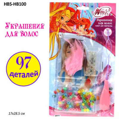 Набір для творчості Фенечки для волосся HBS-HB100(161259)