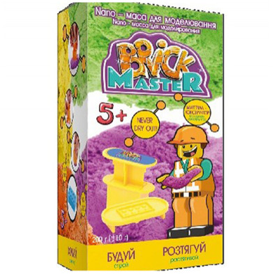 Nano-маса для моделювання TM Brick Master Цеглинка 200г 90010