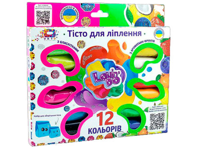 Набір тіста для ліплення з блискітками та ароматами фруктів 41021-001