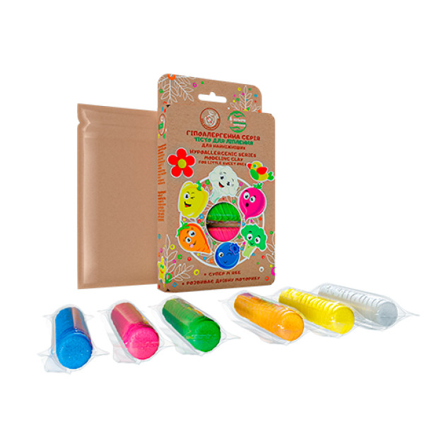 Набір тіста для ліплення "ТМ Lovin`Do ЕКО СЕРІЯ" 6 кольорів 41109 Набір тіста для ліплення "ТМ Lovin`Do ЕКО СЕРІЯ" 6 кольорів 41109