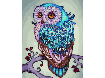 Алмазний живопис "Красива сова" 40х50 см GZS1055 Алмазний живопис "Красива сова" 40х50 см GZS1055