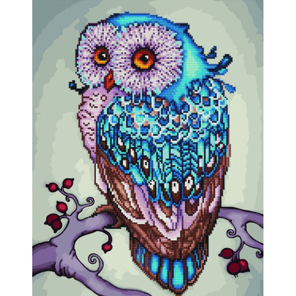 Алмазний живопис "Красива сова" 40х50 см GZS1055 Алмазний живопис "Красива сова" 40х50 см GZS1055