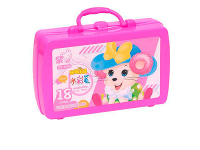 Фломастери міні 18 кольорів 118603_Pink