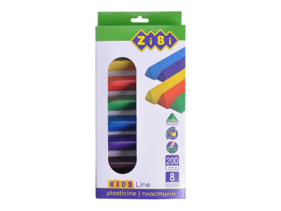 Пластилін 8 кольорів 200 г KIDS Line ZB.6226 Пластилін 8 кольорів 200 г KIDS Line ZB.6226