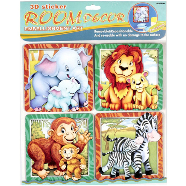 Декорації для дитячої кімнати Звірята RDS-501