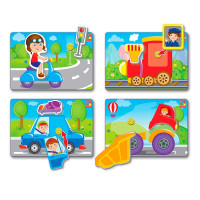 Вжик-вжик Липучки Vladi Toys "Машинки" розвиваючі VT1302-21