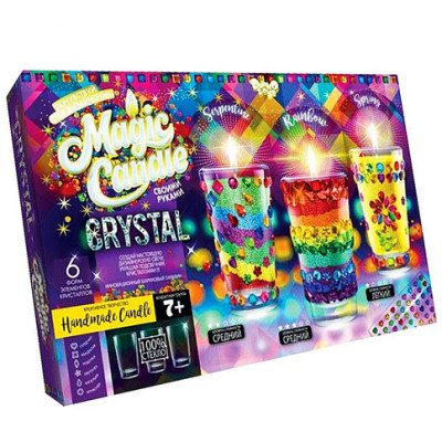 Набір для творчості Парафінові свічки з кристалами "MAGIC CANDLE CRYSTAL" MgC-02-01