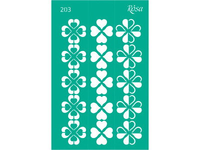 Трафарет багаторазовий самоклеючий Бордюрний 13*20 см №203 серія "Закохан 2326 Трафарет багаторазовий самоклеючий Бордюрний 13*20 см №203 серія "Закохан 2326